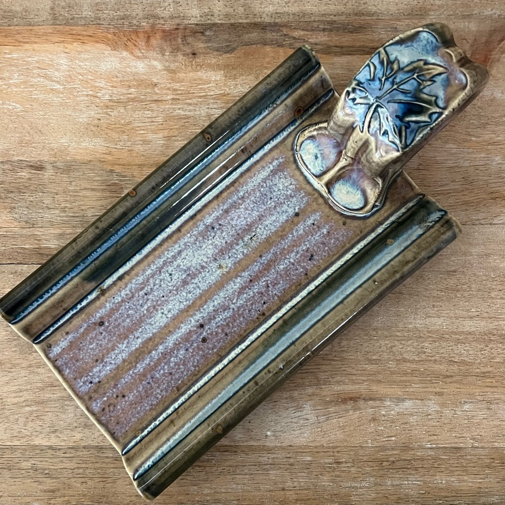 Handcrafted Art Pottery-  Butter Dish- Signed